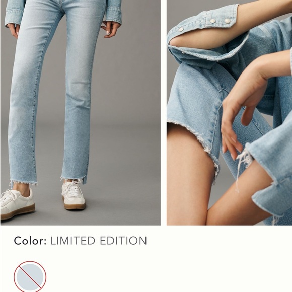 MOTHER Light Blue Straight Leg Jeans